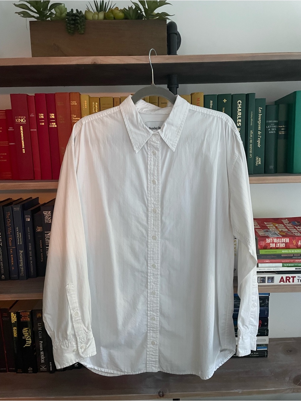 Sunday Best White Women Long-Sleeve Dress Shirt